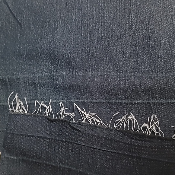 Times Two Dark Blue Denim Maternity Jeans with Soft Stretchy Belly Band, 3X - Picture 10 of 13